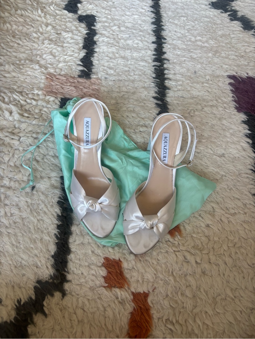 Aquazzura Nina 85 Satin Sandal